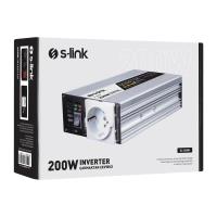 S-link SL-200W 200W DC12V-AC230V Çakmaktan Power INVERTER